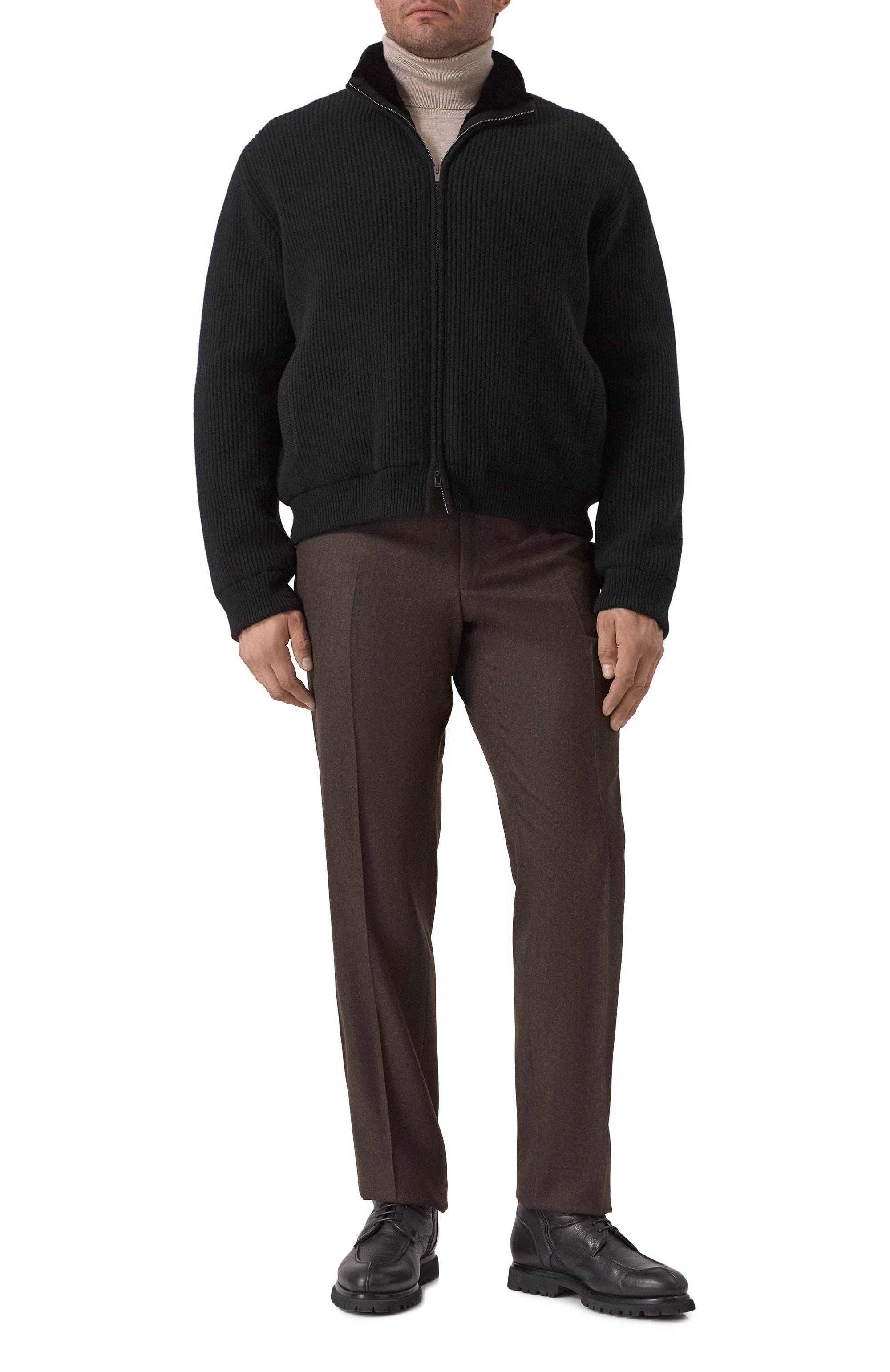 Кашемировый бомбер с подкладкой из норки MVST, арт. FTXTRECK-ES3625-3V BS/TR-ES3625-1, фото 2