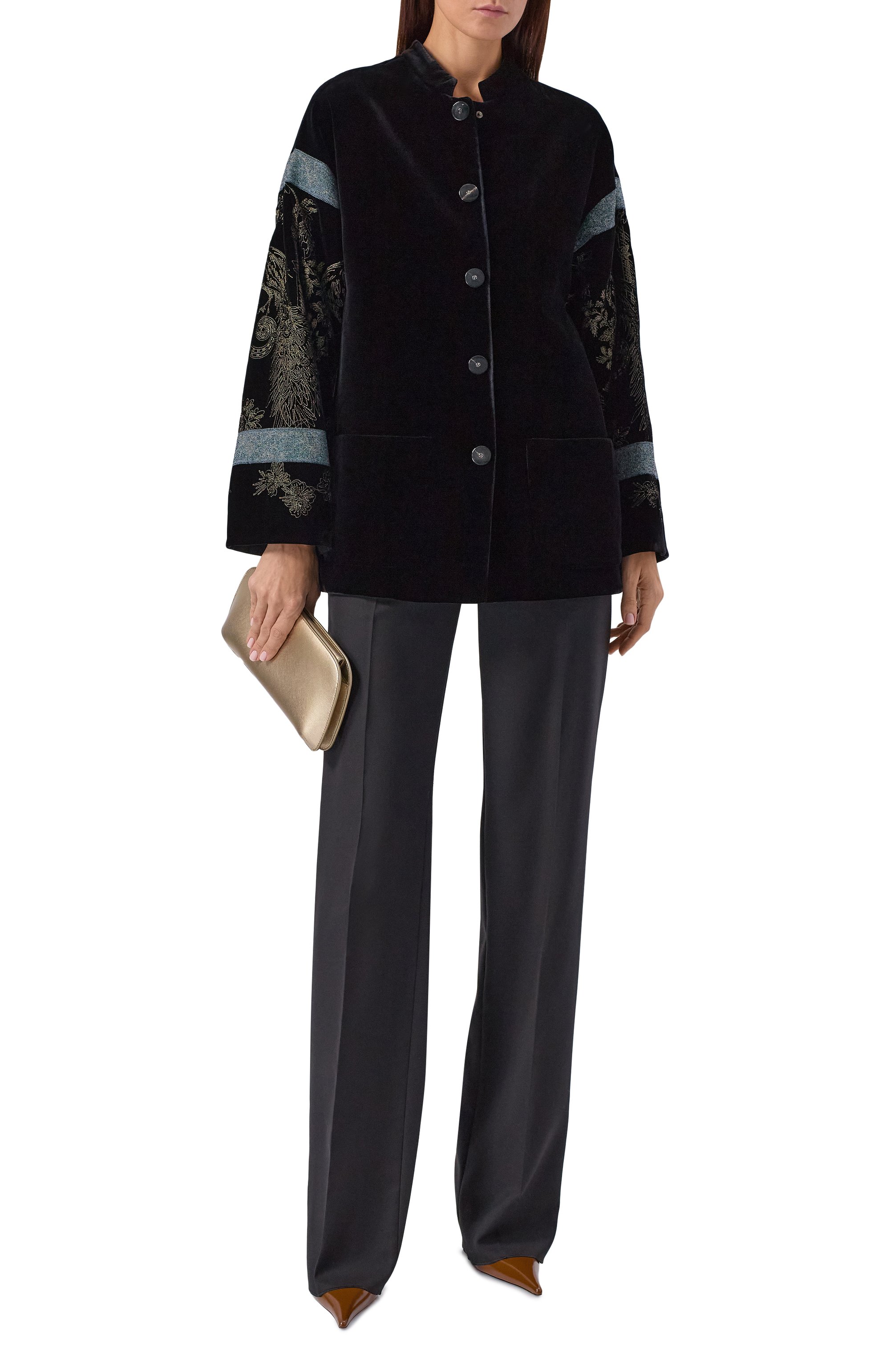 Бархатный жакет GIORGIO ARMANI, арт. GW001953/TE10831, фото 2