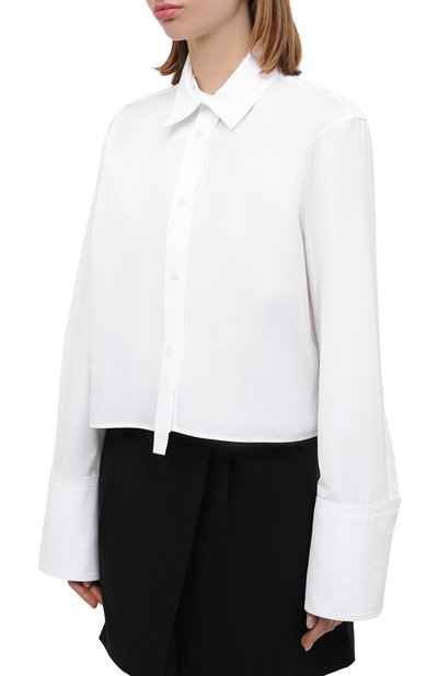 Хлопковая рубашка HELMUT LANG белого цвета по цене 53550 руб., арт. K04HW502, фото 3 Хлопковая рубашка HELMUT LANG, арт. K04HW502, фото 3