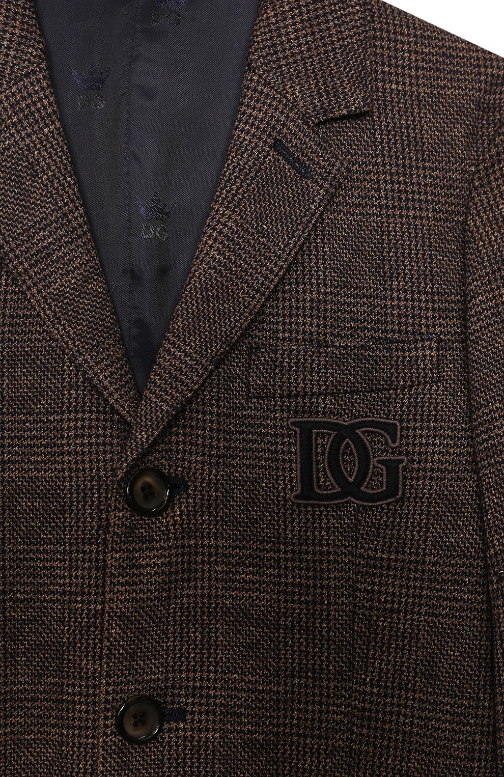 Пиджак из хлопка и шерсти DOLCE & GABBANA, арт. L41E77/G7XJV/8-14, фото 3