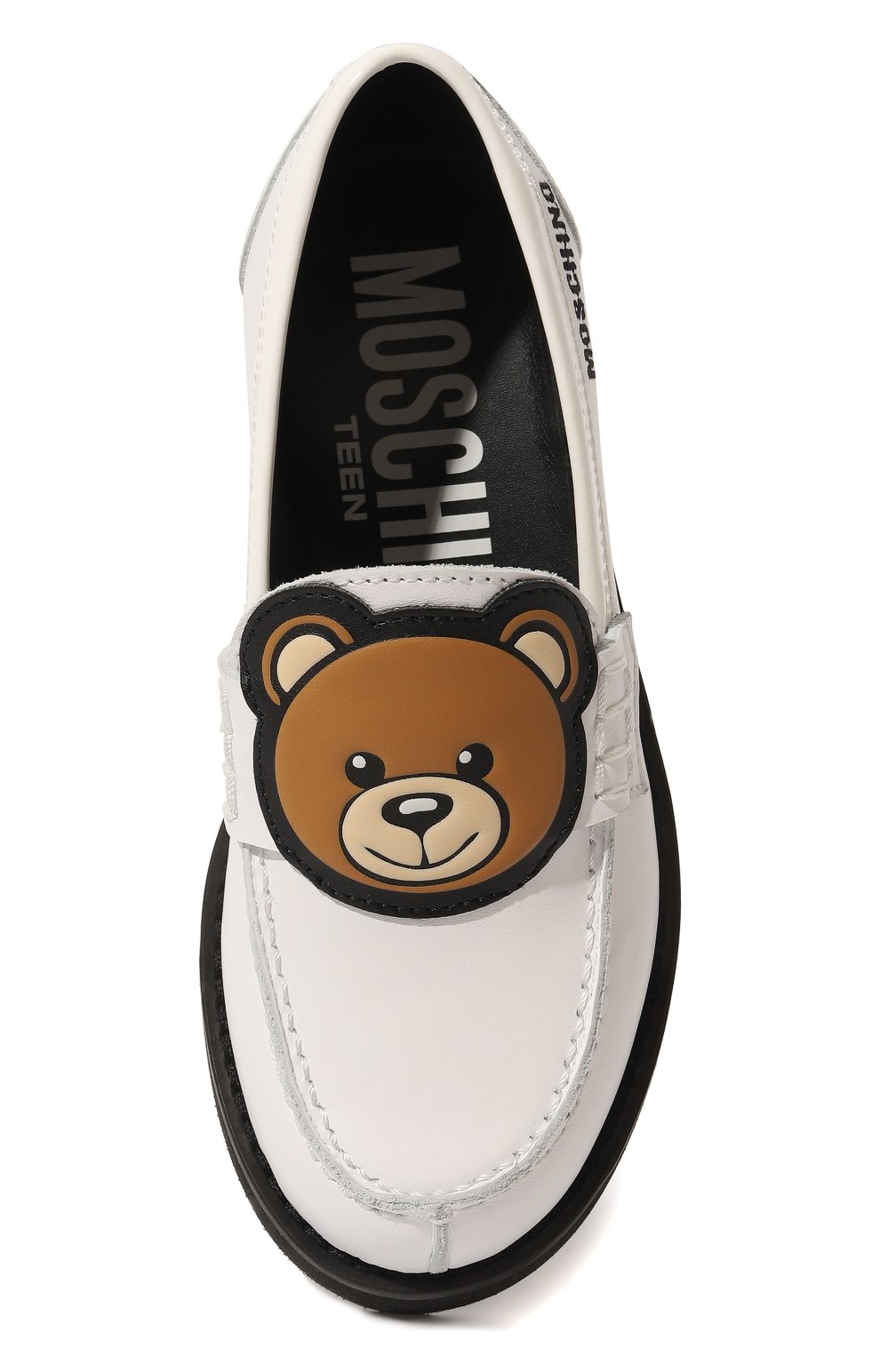 Кожаные лоферы MOSCHINO, арт. 74479/20-27, фото 4