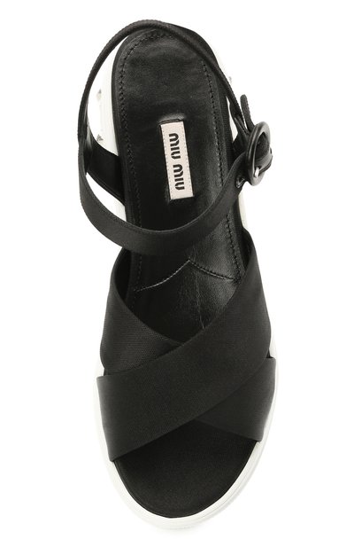 Текстильные сандалии MIU MIU, арт. 5X996C/71L, фото 5