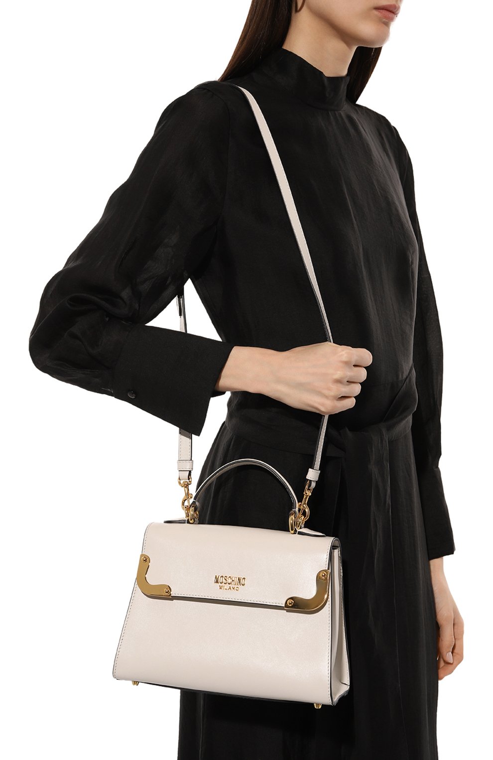 Сумка MOSCHINO белого цвета по цене 127500 руб., арт. A7499/8008, фото 2 Сумка MOSCHINO, арт. A7499/8008, фото 2