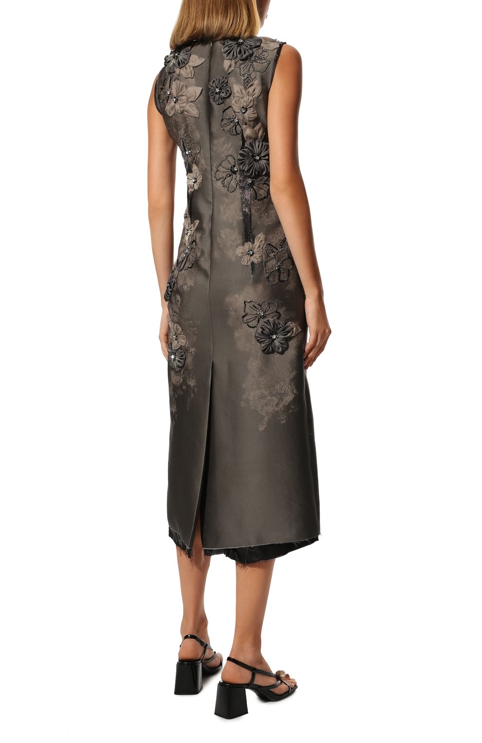 Платье MIU MIU серого цвета по цене 980000 руб., арт. MF4581-10A6-F063H, фото 4 Платье MIU MIU, арт. MF4581-10A6-F063H, фото 4