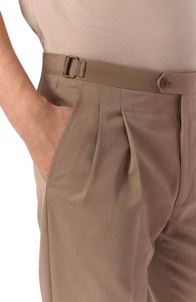 Брюки из шерсти и хлопка CORNELIANI, арт. 254L21-2514201, фото 5