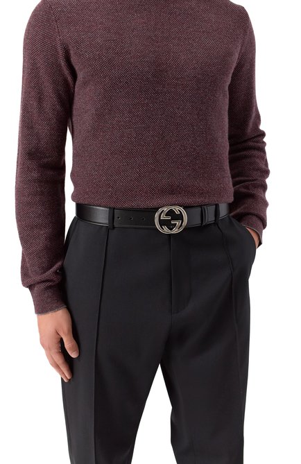 Мужской кожаный ремень GUCCI, арт. 774153/0YA0X