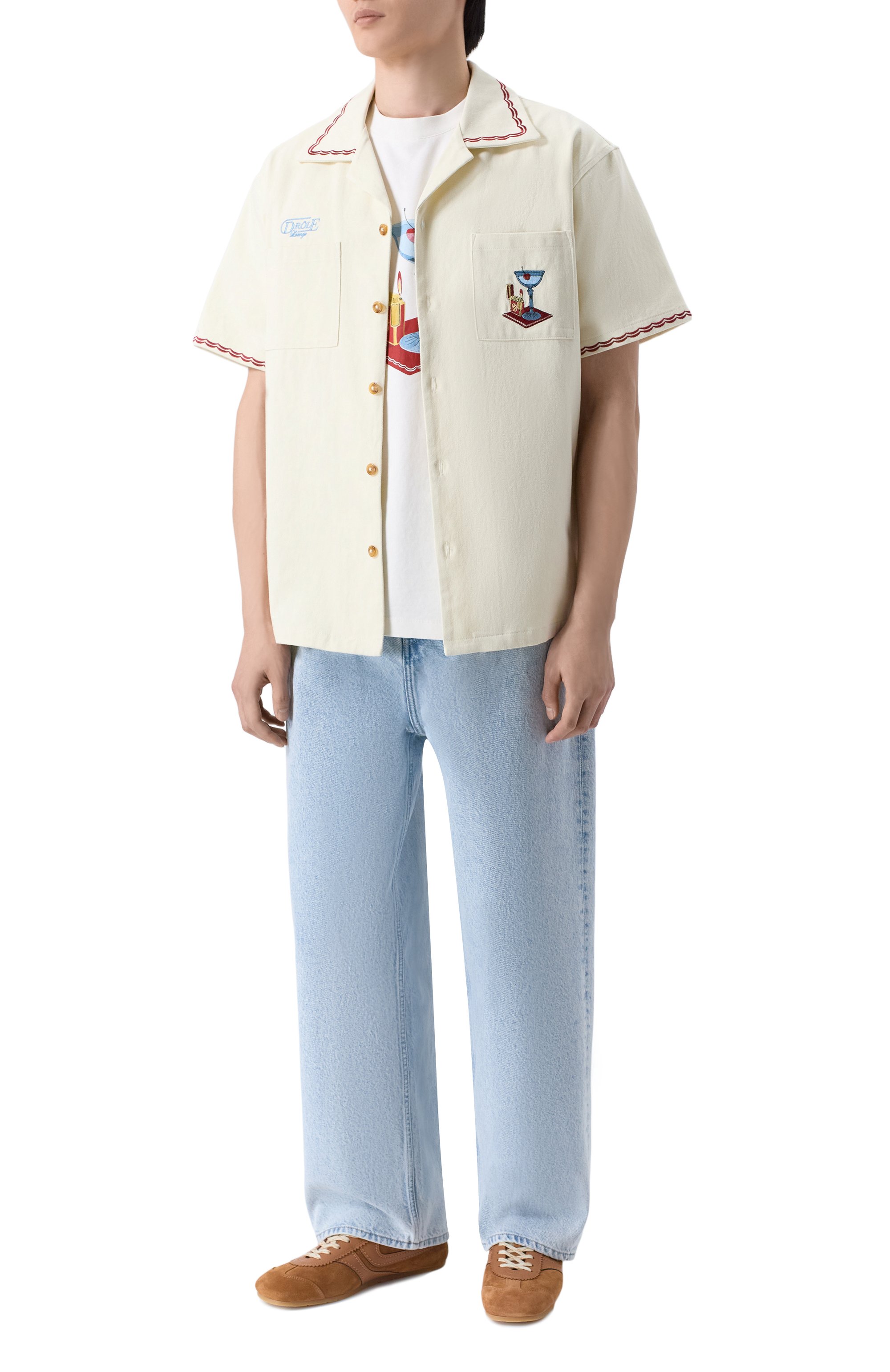 Хлопковая рубашка DROLE DE MONSIEUR, арт. J-SH227-C0215-0W, фото 2