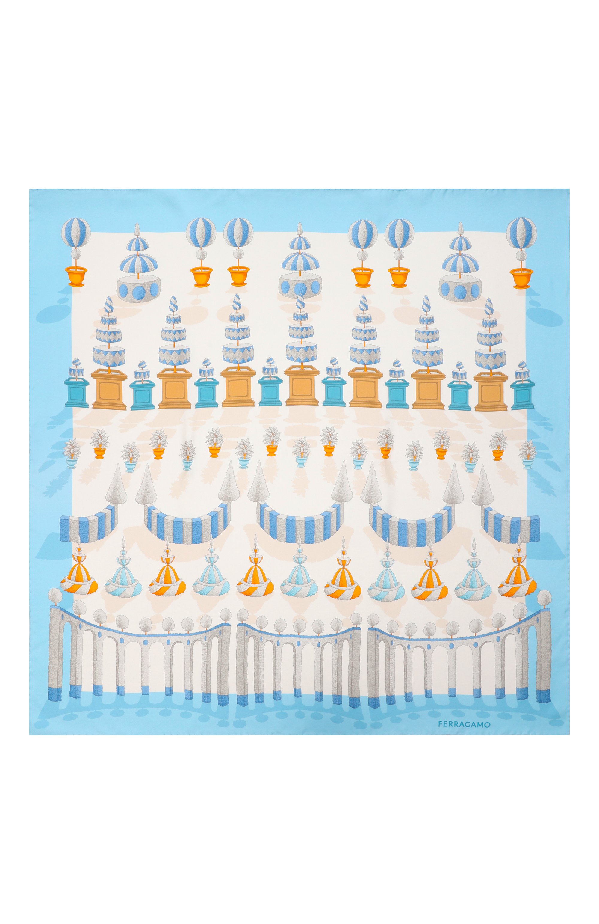 Шелковый платок FERRAGAMO, арт. 310212/785684, фото 4