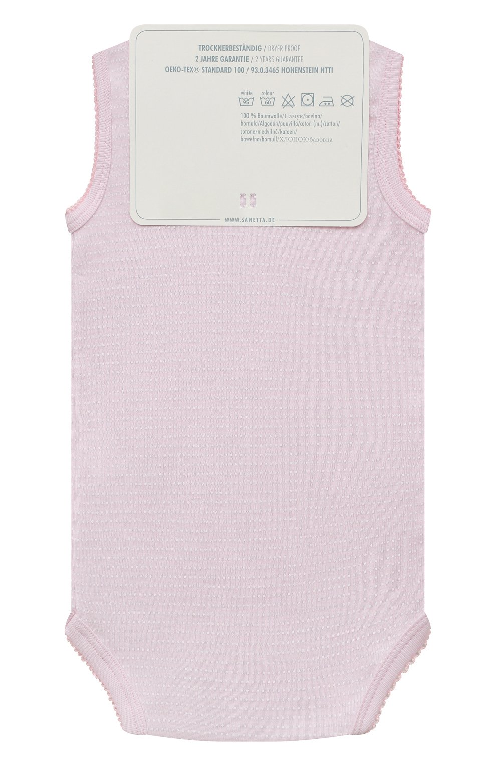 Хлопковое боди SANETTA, арт. 323306, фото 3