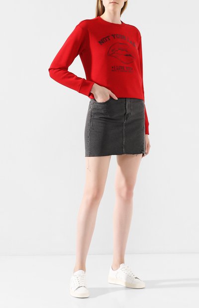 Хлопковый свитшот REDVALENTINO красного цвета по цене 19650 руб., арт. SR0MF02C/4PE, фото 2 Хлопковый свитшот REDVALENTINO, арт. SR0MF02C/4PE, фото 2