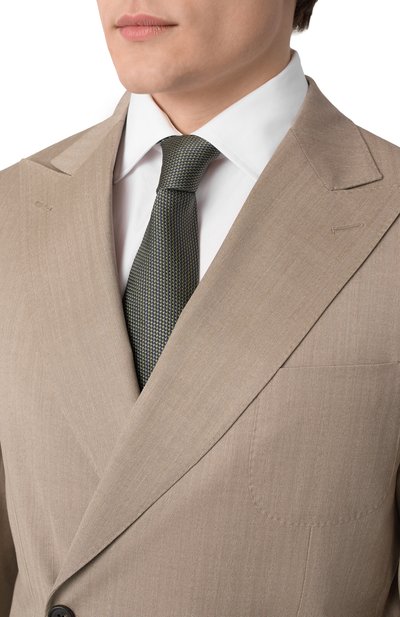 Галстук из шелка и хлопка KITON, арт. UCRVKLC03L2104, фото 2