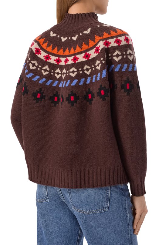 Шерстяной свитер Weekend Max Mara HARDY Коричневый  HARDY Фото 4