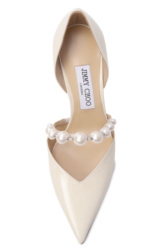 Лакированные туфли Aurelie 85 Jimmy Choo AURELIE 85/XKM Кремовый  AURELIE 85/XKM Фото 6