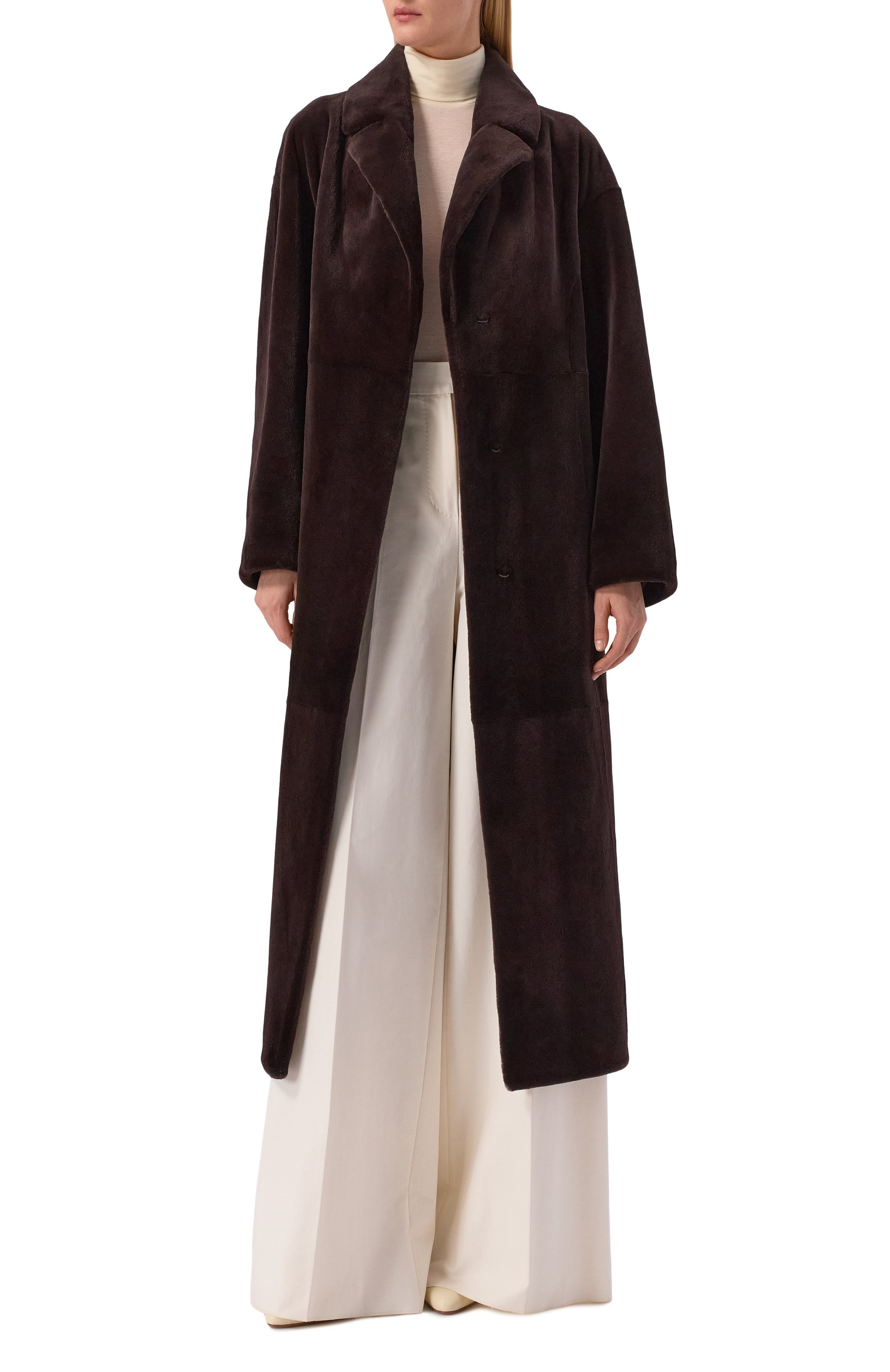 Шуба из норки VICTORIA KUSENKOVA темно-коричневого цвета по цене 1815000 руб., арт. 700210004695, фото 2 Шуба из норки VICTORIA KUSENKOVA, арт. 700210004695, фото 2