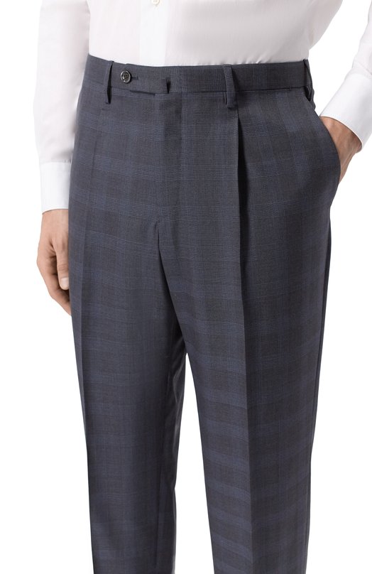 Шерстяные брюки Zilli TL0002M020350105Q Серый  TL0002M020350105Q Фото 5