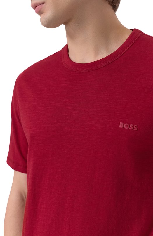 Хлопковая футболка BOSS Orange 50508243 Красный  50508243 Фото 5