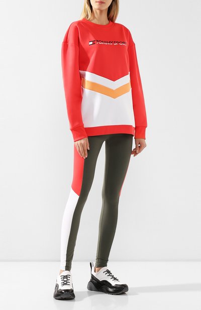 Свитшот TOMMY SPORT розового цвета по цене 8490 руб., арт. S10S100367, фото 2 Свитшот TOMMY SPORT, арт. S10S100367, фото 2