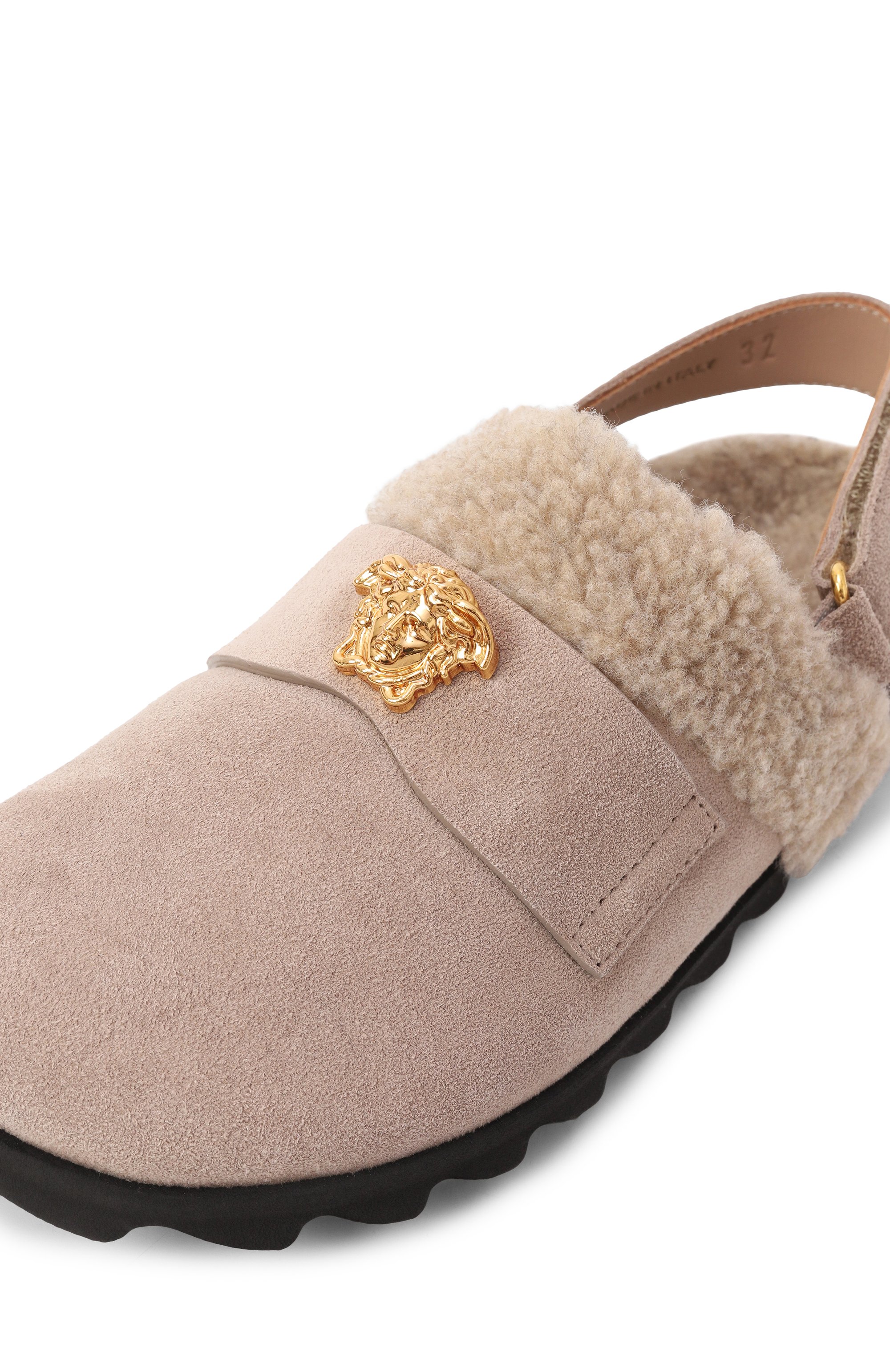 Замшевые сабо la medusa VERSACE, арт. 1018004/1A12780/32-33, фото 5