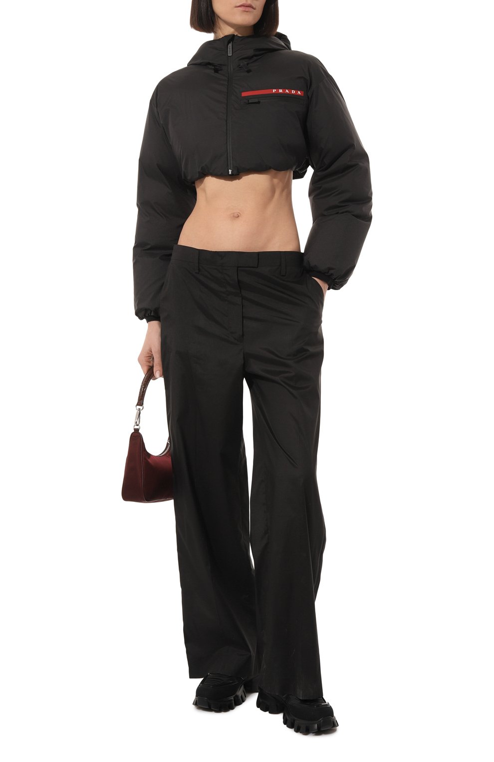 Куртка prada linea rossa PRADA черного цвета по цене 170000 руб., арт. 291850-1XYW-F0002-202, фото 2 Куртка prada linea rossa PRADA, арт. 291850-1XYW-F0002-202, фото 2