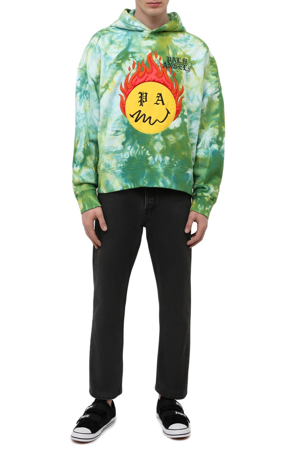 Замшевые кеды PALM ANGELS, арт. PMIA034R21LEA0021001, фото 2