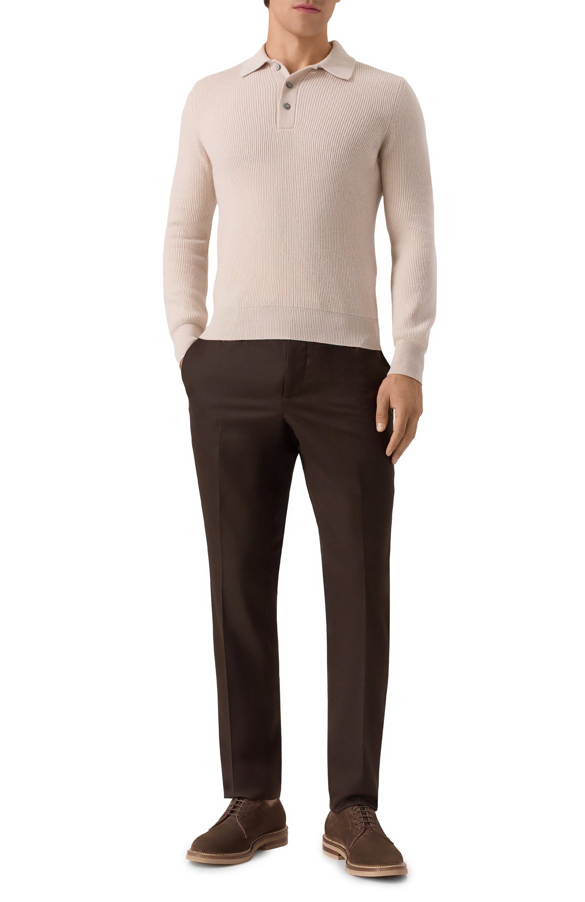 Поло из шерсти и кашемира GRAN SASSO, арт. 57161/19679, фото 2