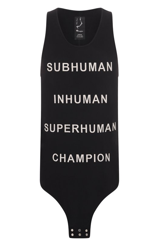 Хлопковая майка Rick Owens x Champion Rick Owens CM01E1678/CHJG Чёрный CM01E1678/CHJG
