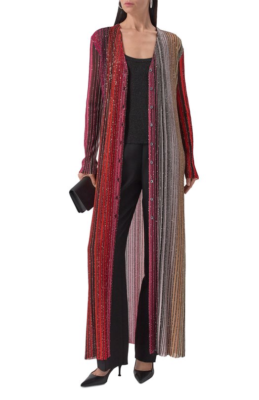 Кардиган из вискозы Missoni DS25SM0D/BK042D Красный  DS25SM0D/BK042D Фото 2