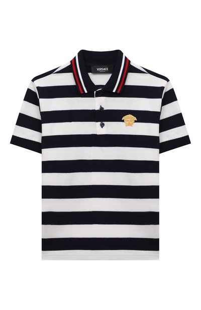 Хлопковое поло VERSACE, арт. 1000126/1A09735/4A-6A