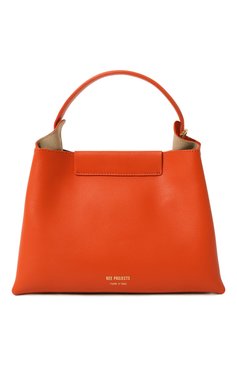 Женская сумка elieze mini REE PROJECTS оранжевого цвета, арт. AW22/ELIEMI1SC | Фото 1 (Размер: mini; Сумки-технические: Сумки top-handle; Ремень/цепочка: На ремешке; Материал: Натуральная кожа; Материал сплава: Проставлено; Драгоценные камни: Проставлено)