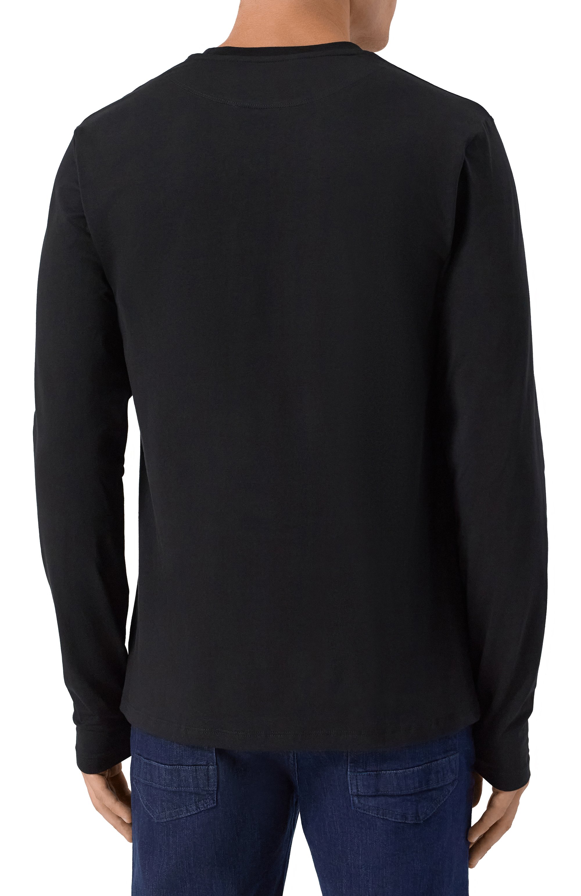 Хлопковый лонгслив DIRK BIKKEMBERGS, арт. BMT1228, фото 4