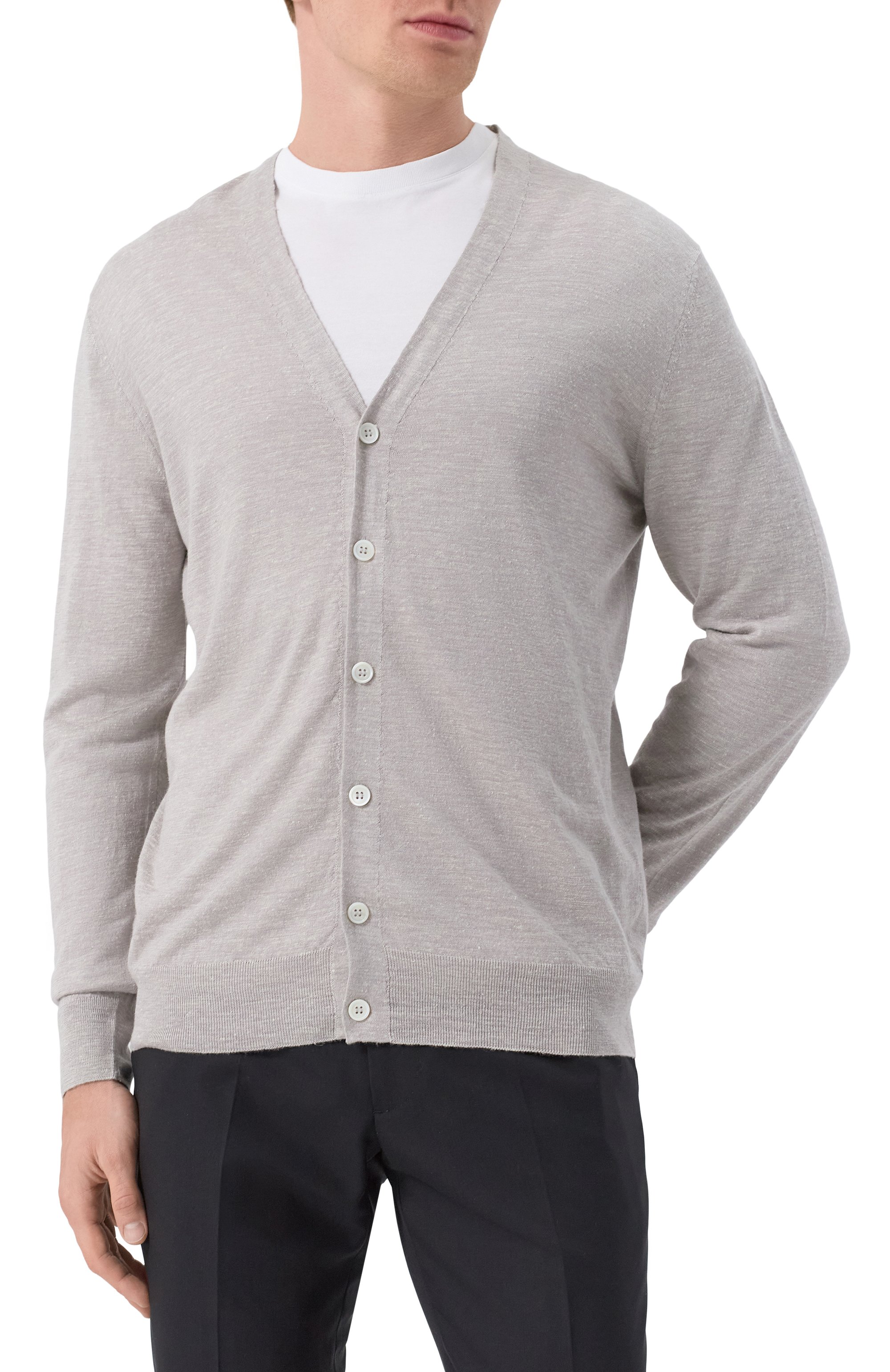 Кардиган из шелка и льна CORNELIANI, арт. 25M546-2525111, фото 3