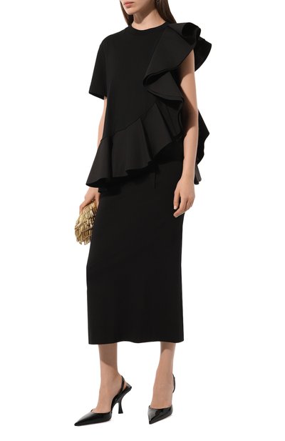 Хлопковая футболка ALEXANDER MCQUEEN, арт. 754934, фото 2