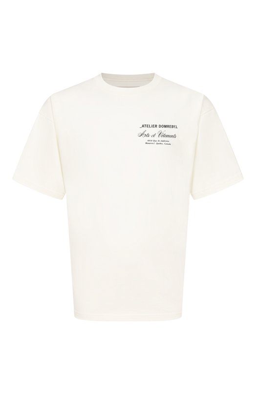 Хлопковая футболка DOMREBEL M ARTS VETEMENTS/T-SHIRT Кремовый M ARTS VETEMENTS/T-SHIRT