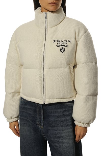 Пуховик из шерсти и кашемира PRADA, арт. 292028-10PH-F0009-212, фото 3