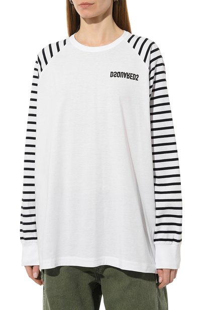 Хлопковый лонгслив DSQUARED2, арт. S75GD0322/S23009, фото 3