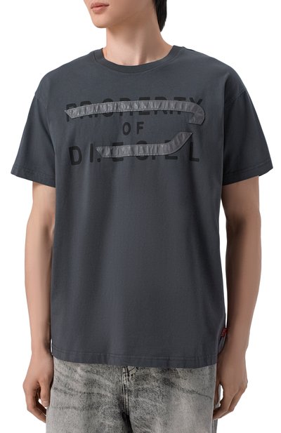 Хлопковая футболка DIESEL, арт. A21027/0DMBJ, фото 3