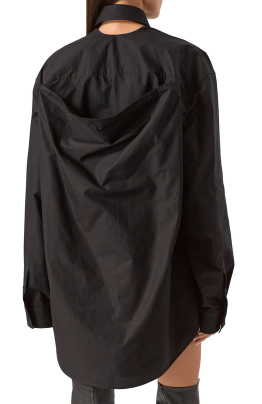 Хлопковое платье Balenciaga 809049/TNM60 Чёрный  809049/TNM60 Фото 4