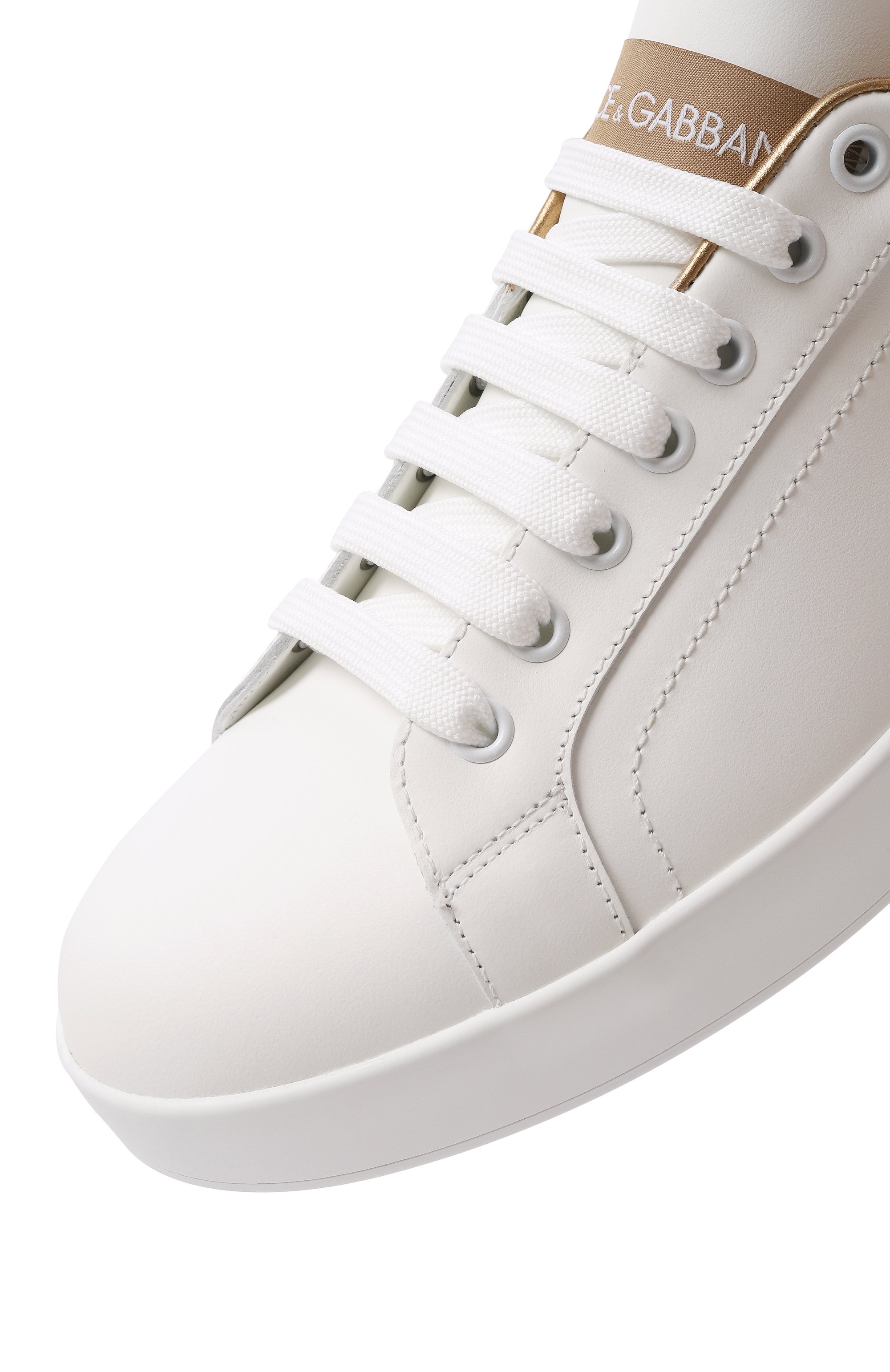 Кожаные кеды portofino DOLCE & GABBANA, арт. CK1544/AX615, фото 7