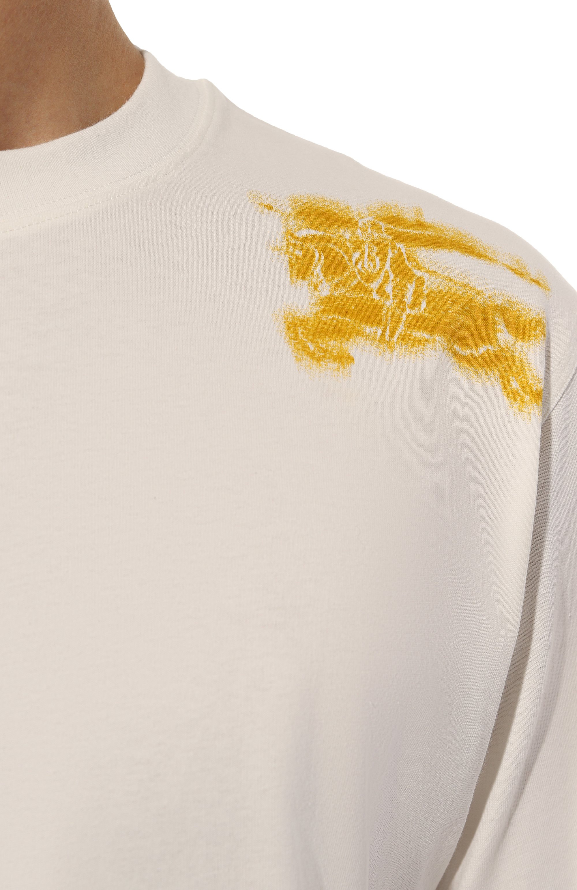 Хлопковая футболка BURBERRY, арт. 8090433, фото 5