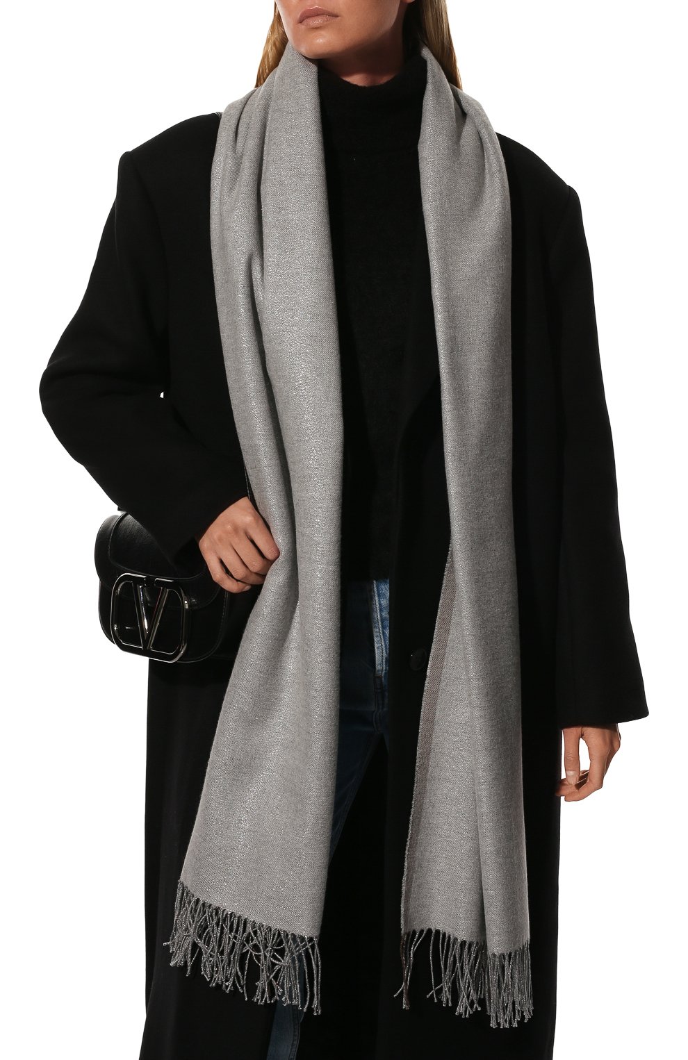 Шарф из шелка и вискозы BRUNELLO CUCINELLI, арт. MSCDAGS56, фото 2