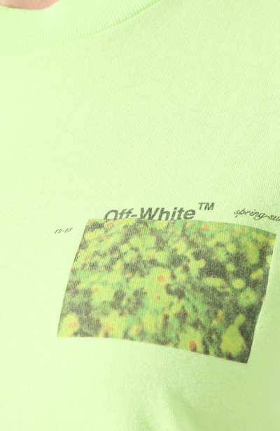 Хлопковая футболка OFF-WHITE, арт. 0WAA049S19D960786288, фото 5