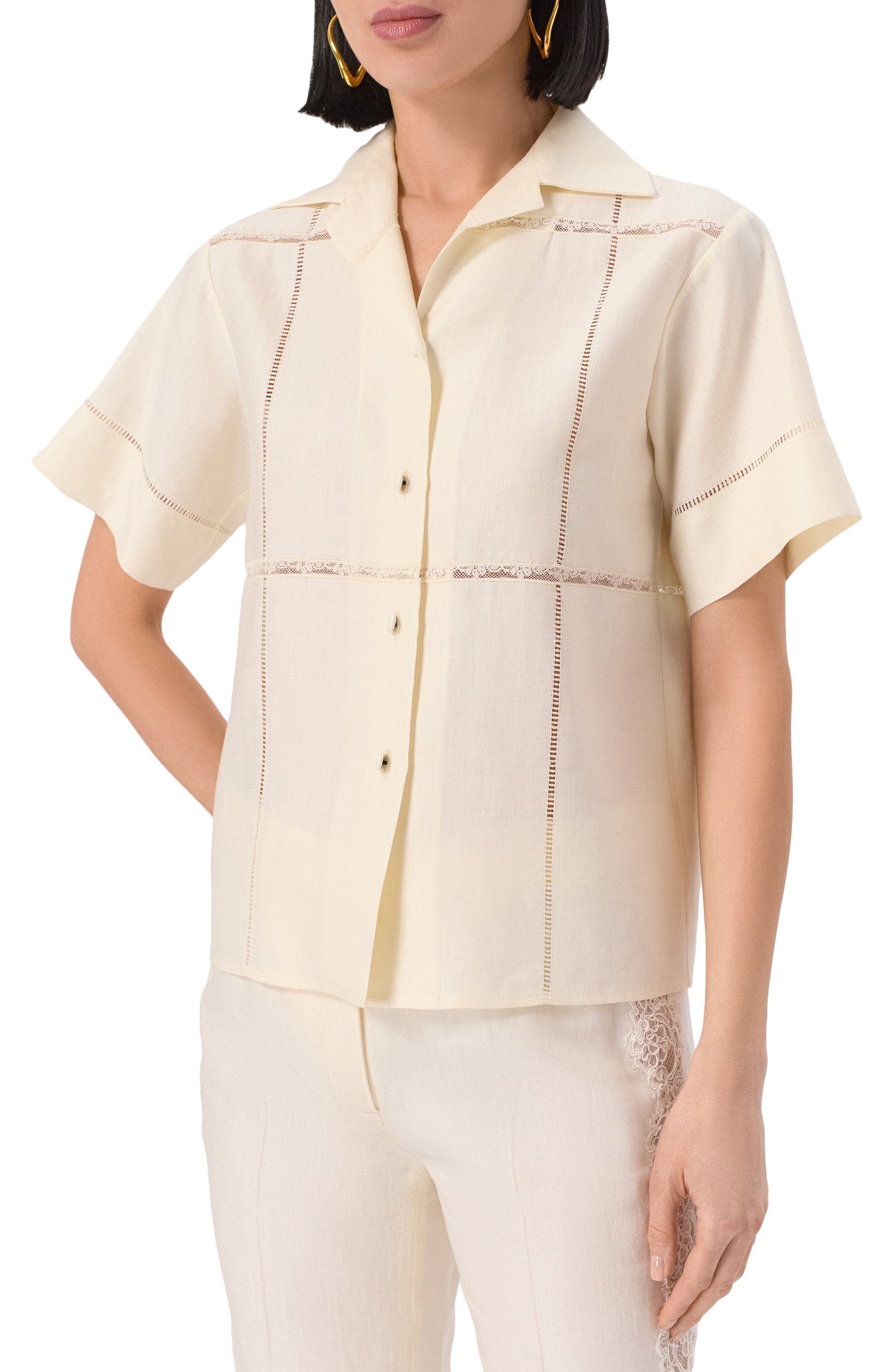 Рубашка изо льна и шелка MVST, арт. 25E/X2P/0/G041/5546, фото 3