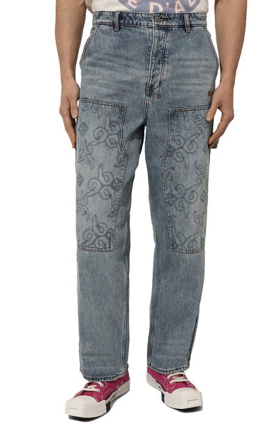 Джинсы ksubi x juice wrld KSUBI голубого цвета по цене 27700 руб., арт. MJW23PA001, фото 3 Джинсы ksubi x juice wrld KSUBI, арт. MJW23PA001, фото 3