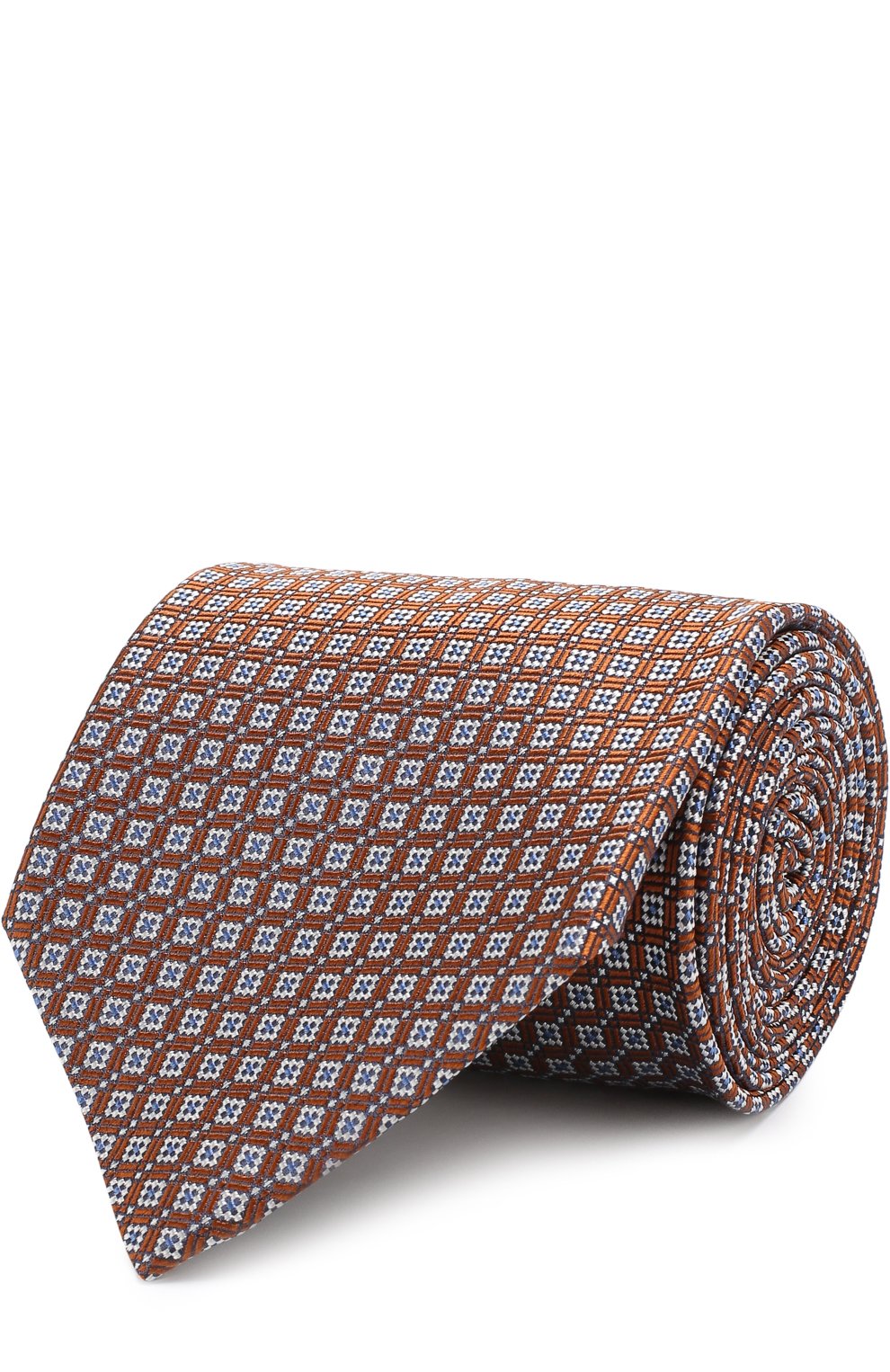 Шелковый галстук с узором ZEGNA, арт. Z3D15/1XW, фото 1