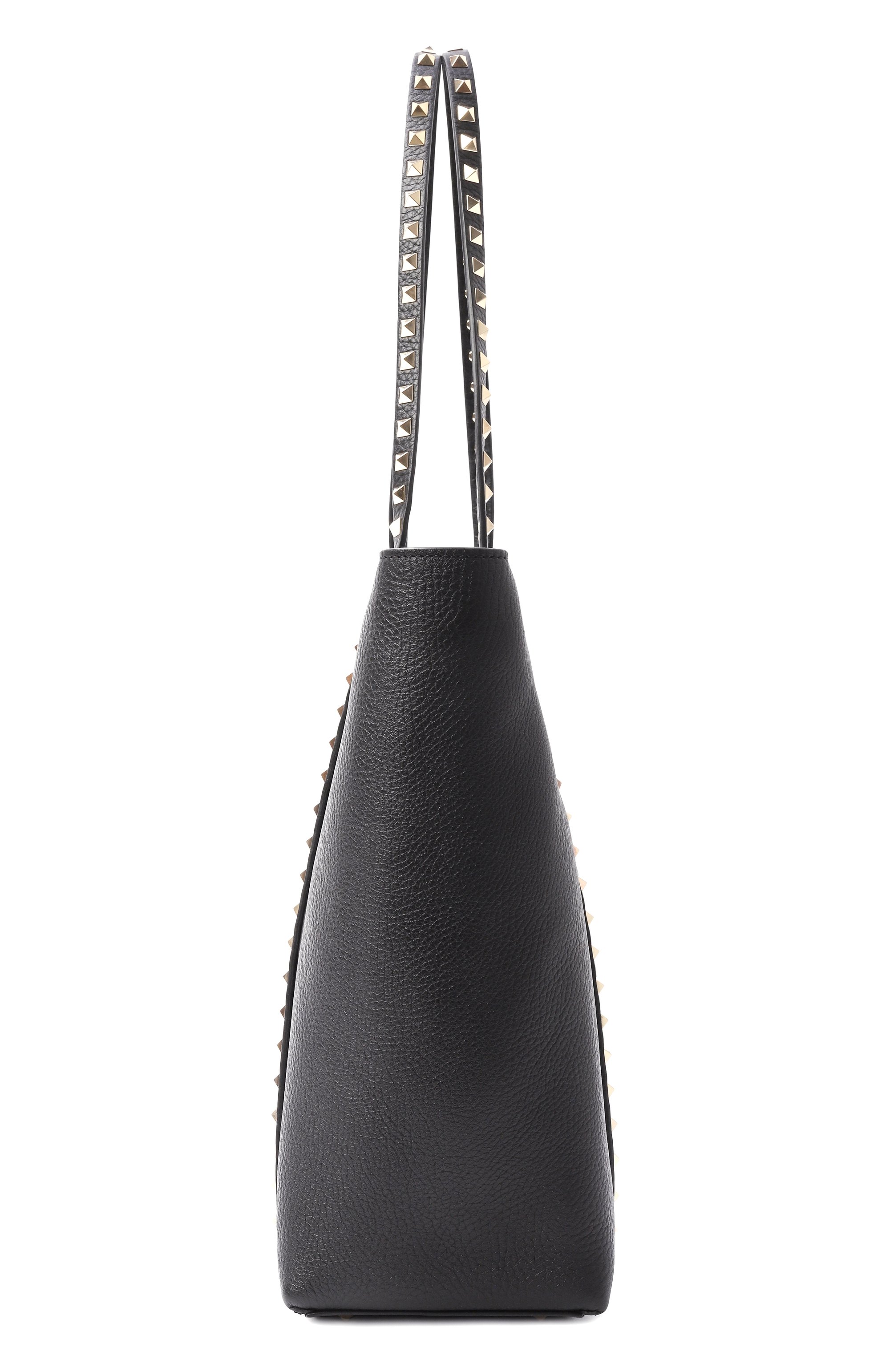Сумка-тоут rockstud VALENTINO черного цвета по цене 257500 руб., арт. 7W2B0Q99/VSF, фото 4 Сумка-тоут rockstud VALENTINO, арт. 7W2B0Q99/VSF, фото 4