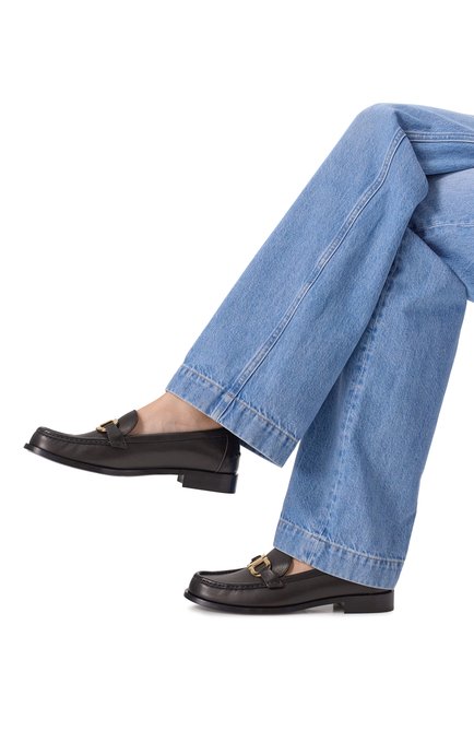 Женские кожаные лоферы FERRAGAMO, арт. 01H704/769755