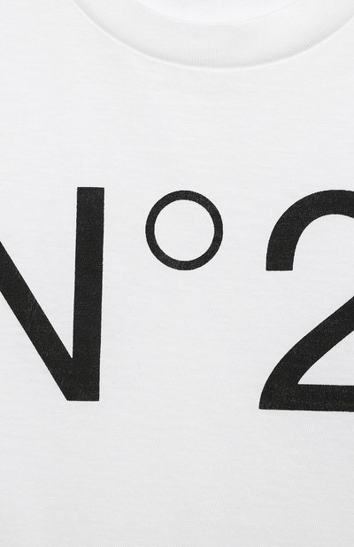 Хлопковая футболка N21 белого цвета по цене 6655 руб., арт. N21173/N0153, фото 3 Хлопковая футболка N21, арт. N21173/N0153, фото 3