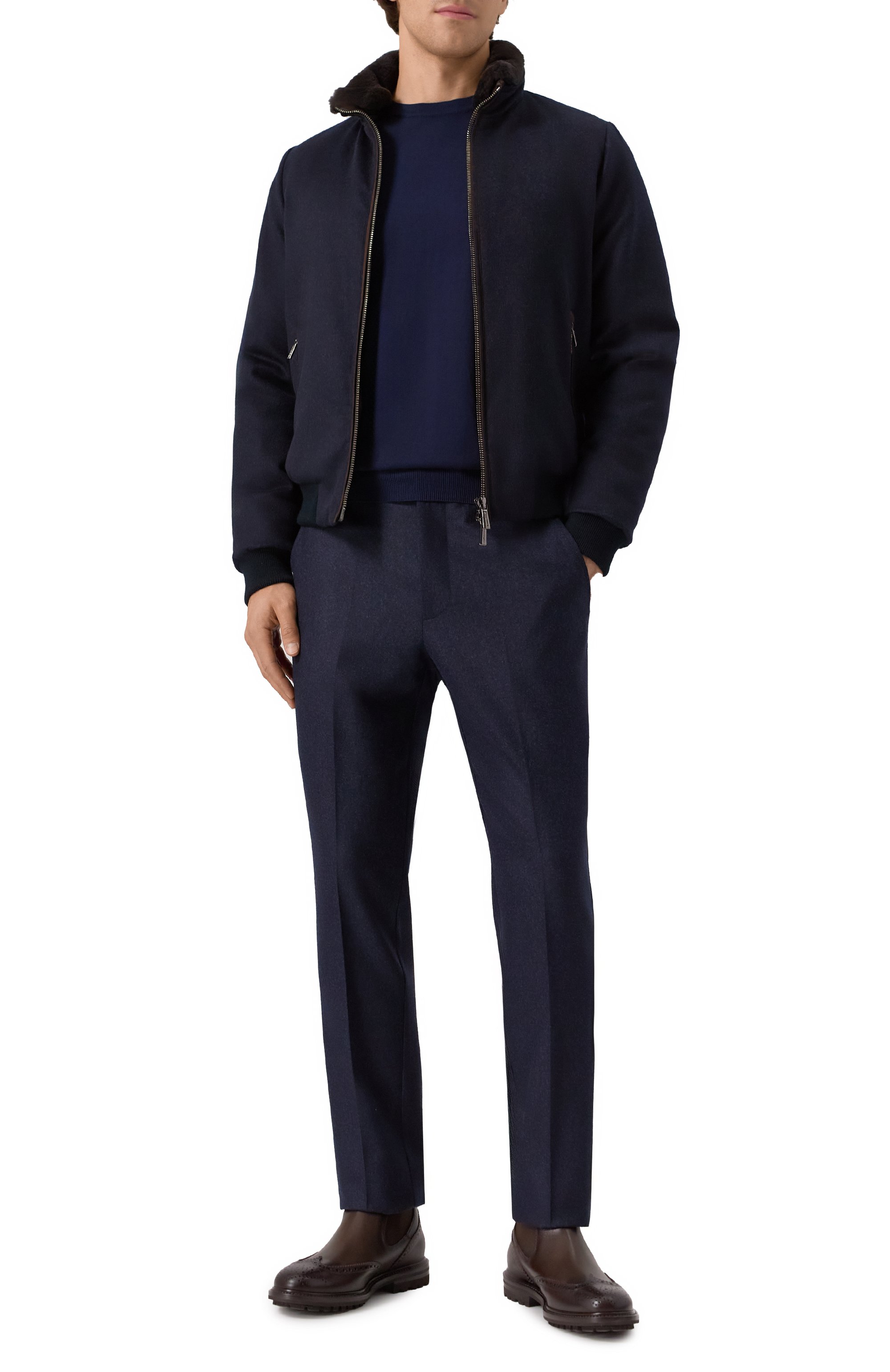 Бомбер bellati-ls9 с отделкой из овчины MOORER, арт. BELLATI/LS9, фото 2