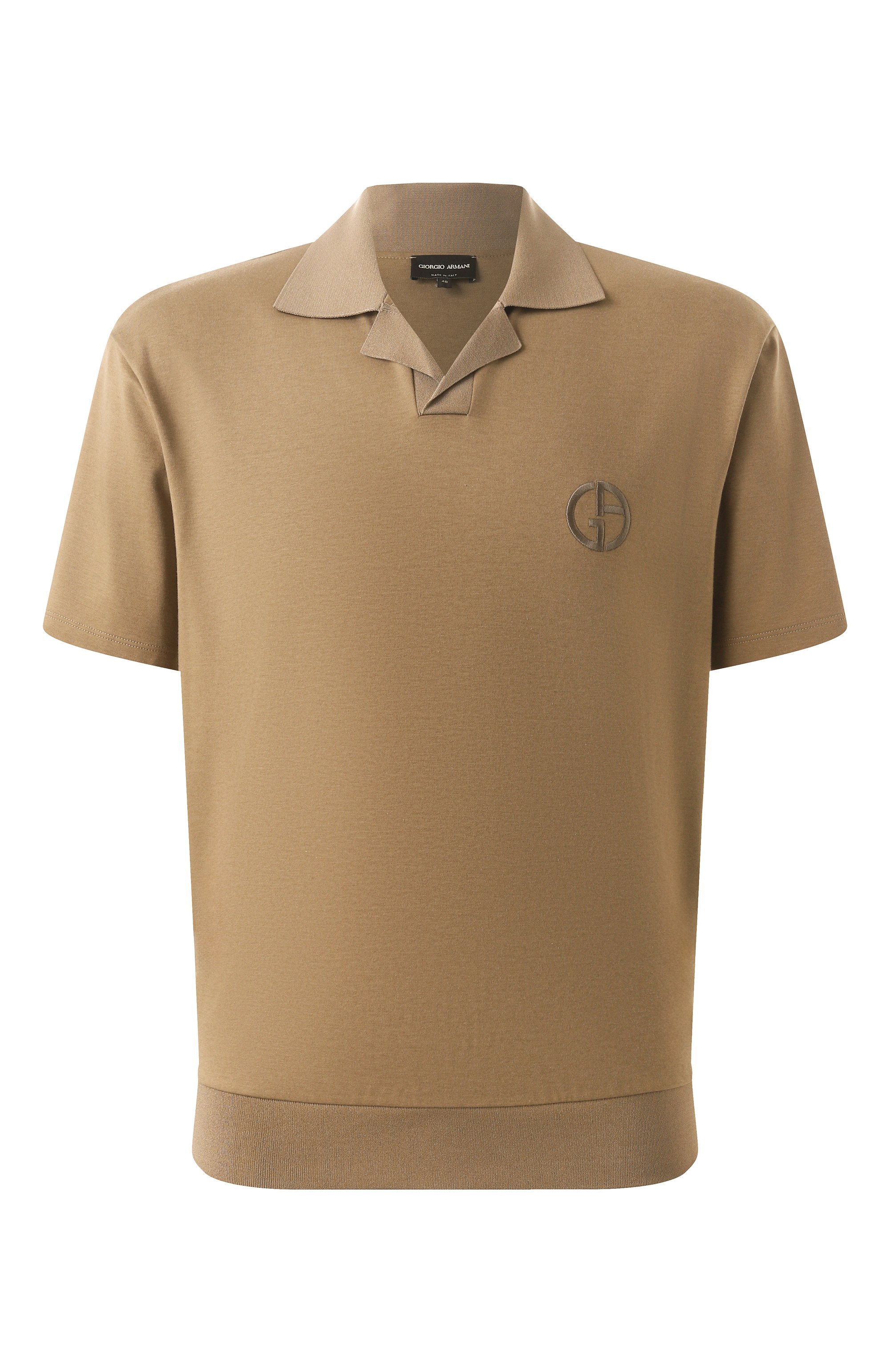 Поло из хлопка и кашемира GIORGIO ARMANI, арт. GM001244/TE11706, фото 1