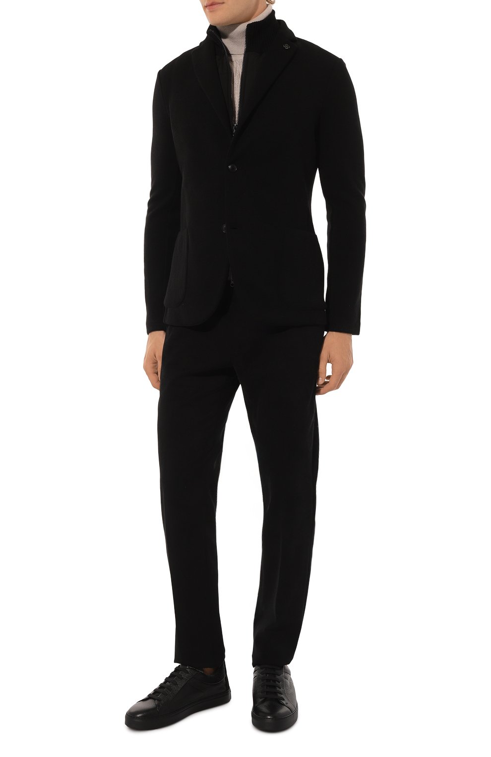 Кожаные кеды CAMERLENGO, арт. 16333/CAIR0 NER0, фото 2